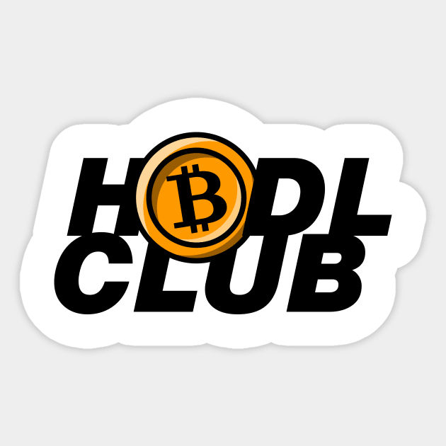 Hodl club, bitcoin, cryptocurrency Sticker by Akman